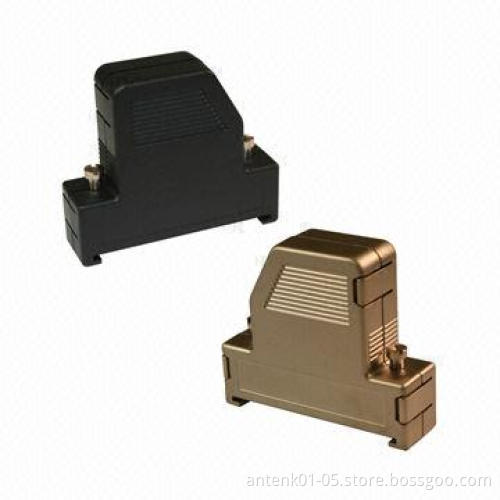 D-sub Backshells 60 Degrees Entry Positions (9, 15, 25, 37), Nickel Over Copper Plating
